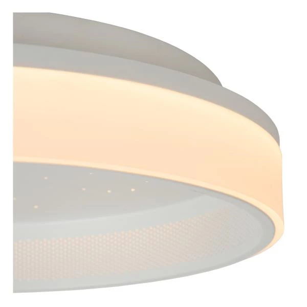 Lucide ESTREJA - Plafonnier - Ø 40 cm - LED 3 StepDim - CCT - 2500K/3000K - Blanc - détail 2